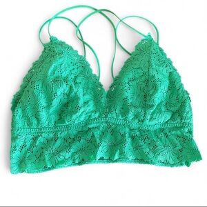 Victorias Secret PINK Green lace bralette